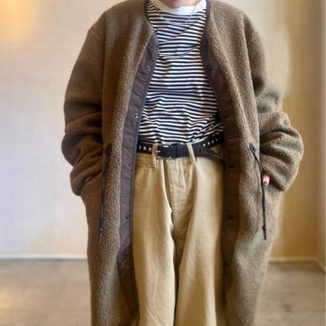 JOURNAL STANDARD(ジャーナルスタンダード)のWOOLRICH 】 LIGHT PILE LONG JACKET レディースのジャケット/アウター(ノーカラージャケット)の商品写真