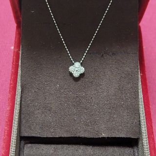 プラチナ ダイヤモンド ネックレス フラワー ジュエリーツツミ