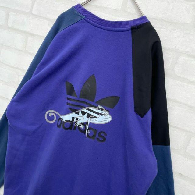 adidas(アディダス)の【極激レア】アディダス クレイジー トレフォイル スウェット トレーナー 限定 メンズのトップス(スウェット)の商品写真