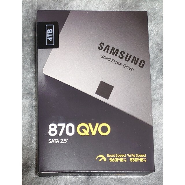 新品 Samsung 870 QVO 4TB 2.5インチ SSD