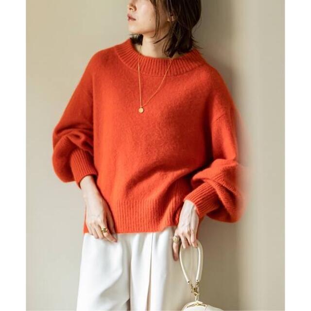 Noble - NOBLE ◇フォックスMIXバックサイド片畦ニット新品