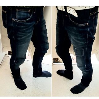 ヌーディジーンズ(Nudie Jeans)のNudie Jeans Long John Dark Blue Patch (デニム/ジーンズ)