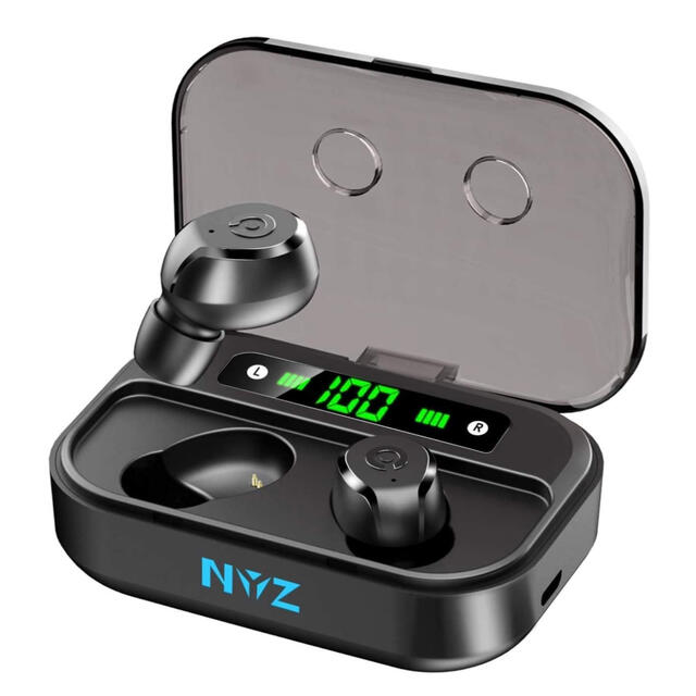 IPX7防水 NYZ Bluetooth ワイヤレスイヤホン  スマホ/家電/カメラのオーディオ機器(ヘッドフォン/イヤフォン)の商品写真