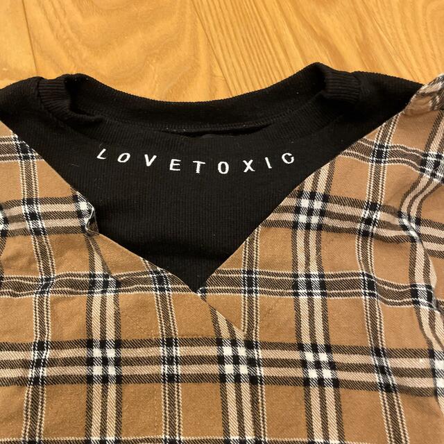 lovetoxic(ラブトキシック)のLOVETOXIC ドッキングシャツ　160cm キッズ/ベビー/マタニティのキッズ服女の子用(90cm~)(Tシャツ/カットソー)の商品写真