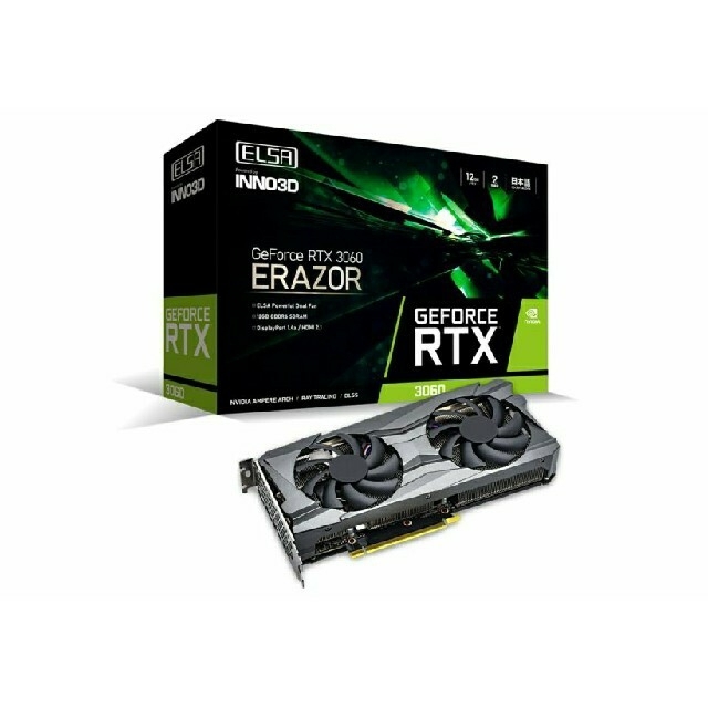 RTX 3060 ELSA 非LHR 4枚セットの通販 by .｜ラクマ