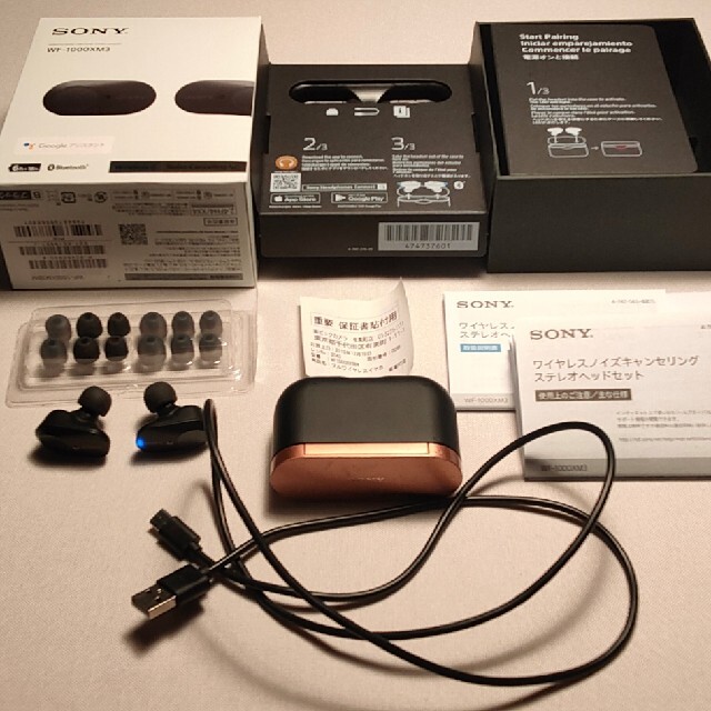 SONY(ソニー)のWF-1000XM3 SONY ソニー ワイヤレスイヤホン ノイズキャンセリング スマホ/家電/カメラのオーディオ機器(ヘッドフォン/イヤフォン)の商品写真