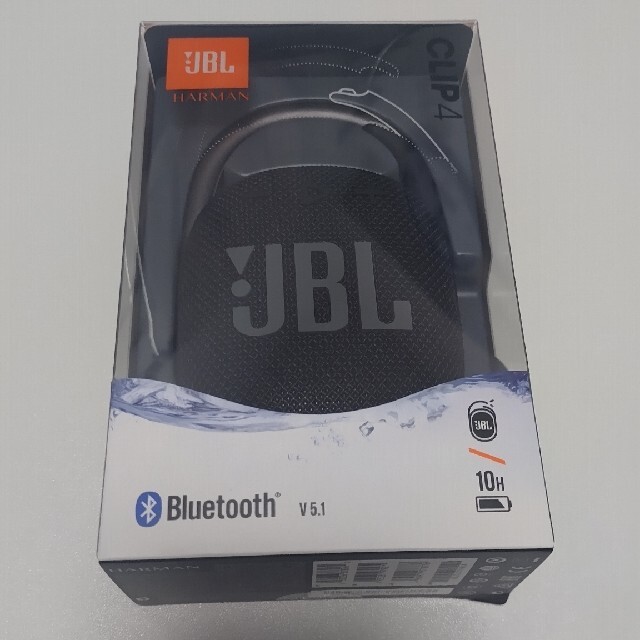 【フレシノ様向け】JBL Bluetoothスピーカー CLIP4 BLACK スマホ/家電/カメラのオーディオ機器(スピーカー)の商品写真