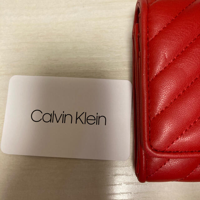 Calvin Klein(カルバンクライン)のカルバンクライン長財布レッド レディースのファッション小物(財布)の商品写真