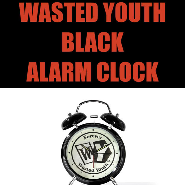 Wrested youth BLACK ALARM CLOCK 目覚まし時計