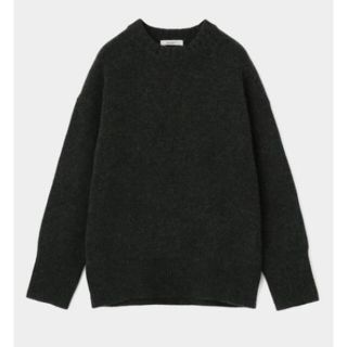 マウジー(moussy)のMOUSSY ROUND NECK WOOL セーター チャコール(ニット/セーター)