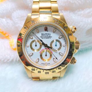 アベイシングエイプ(A BATHING APE)の【あああ様専用】BAPEX デイトナ A BATHING APE エイプ(腕時計(アナログ))