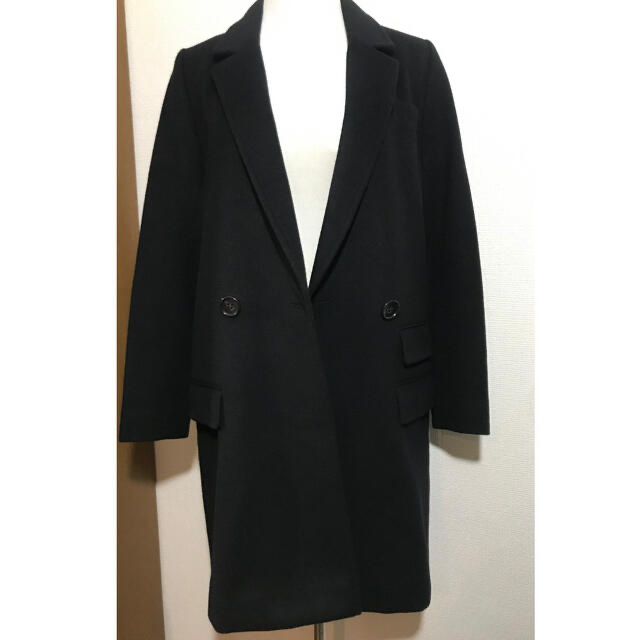 極美品◉セオリーリュクス 黒 ウール チェスターコート 36