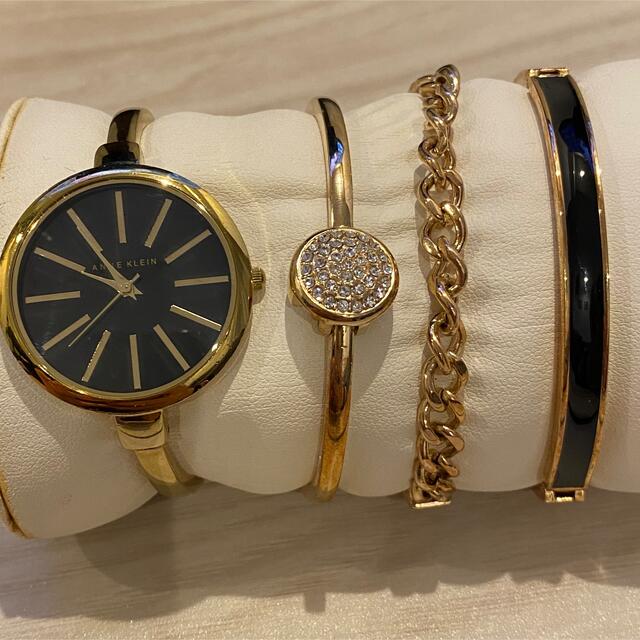 シルバー/レッド ANNE KLEIN 腕時計 ブレスレット - crumiller.com