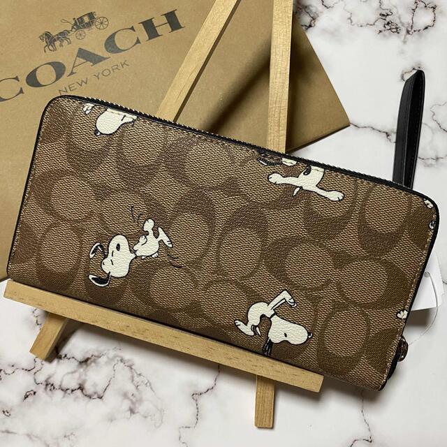 【COACH】コーチスヌーピー 長財布 SNOOPY シグネチャー