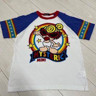 ヒステリックミニ(HYSTERIC MINI)の専用.①お誕生日価格🎂第2段.白×青Tee.130cm🤍💙(Tシャツ/カットソー)