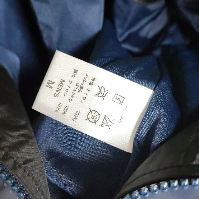 希少 銀タグ 90's ナイキ 刺繍 ナイロンジャケット ビックロゴ ネイビー