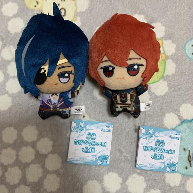原神 ちびぐるみ ぬいぐるみ ディルック ガイア セットの通販 by