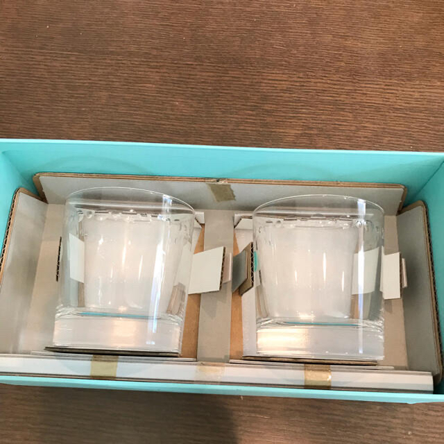 Tiffany & Co.(ティファニー)の★値下げ★新品未使用Tiffany ティファニー正規品　ペアグラス インテリア/住まい/日用品のキッチン/食器(グラス/カップ)の商品写真