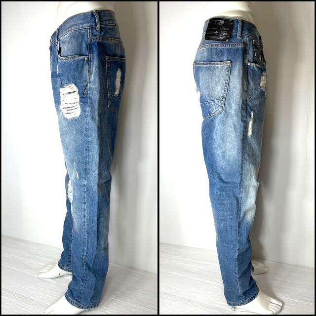 ZARA MAN ザラ メン USED加工 テーパード USA34 88cm