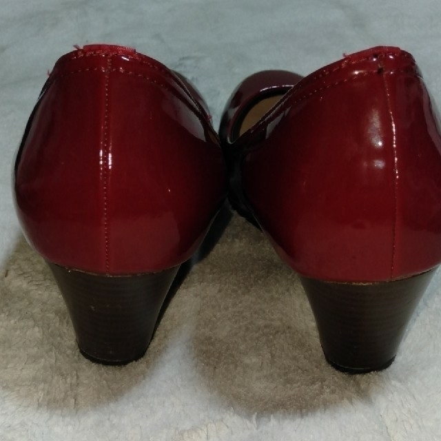 防水パンプス　ワインレッド　24.5 レディースの靴/シューズ(ハイヒール/パンプス)の商品写真