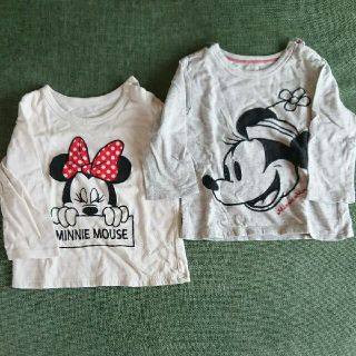 ユニクロ(UNIQLO)のユニクロ ミニー 長袖Tシャツ 2枚セット 80(Ｔシャツ)