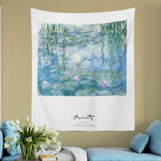 ザラホーム(ZARA HOME)の【訳あり】94 × 70 cm モネ タペストリー インテリア アート 北欧(絵画/タペストリー)