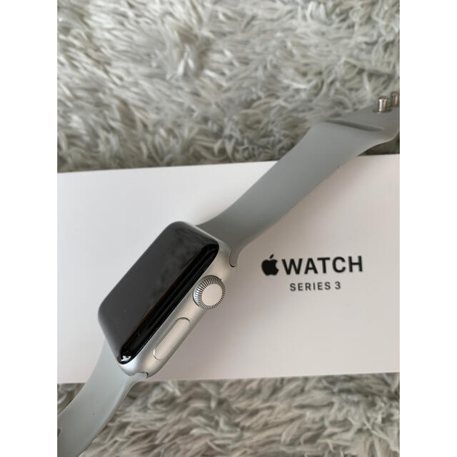 Apple Watch(アップルウォッチ)のApple Watch3アップルウォッチ3 38㎜バッテリー最大容量99% スマホ/家電/カメラのスマホ/家電/カメラ その他(その他)の商品写真