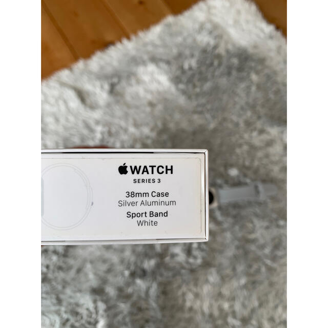 Apple Watch(アップルウォッチ)のApple Watch3アップルウォッチ3 38㎜バッテリー最大容量99% スマホ/家電/カメラのスマホ/家電/カメラ その他(その他)の商品写真