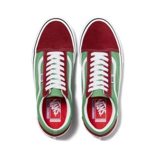 【オマケ付】Supreme vans old skoolグリーン 27.5cm