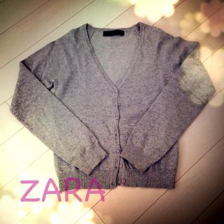 ザラ(ZARA)のコットンニットカーデ(カーディガン)