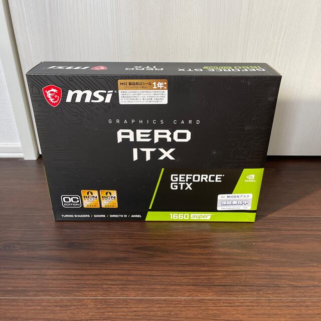 6GBメモリ規格GeForce GTX 1660 SUPER AERO ITX OC