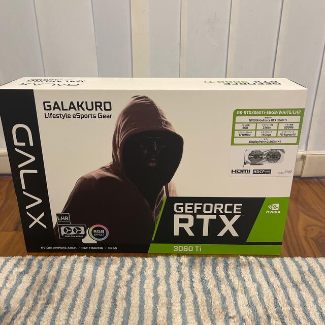 専門ショップ 玄人志向 GK-RTX3060Ti-E8GB/WHITE/LHR PCパーツ