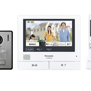 パナソニック(Panasonic)のパナソニックワイヤレスモニター付テレビドアホン 電源コード式 VL-SWH705(防犯カメラ)