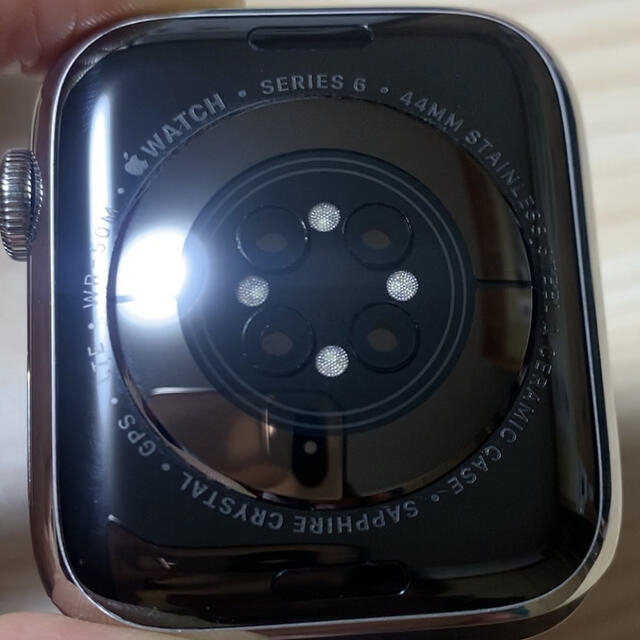 Apple Watch(アップルウォッチ)のApple Watch Series 6 セルラー ステンレス 44mm 美品 メンズの時計(腕時計(デジタル))の商品写真