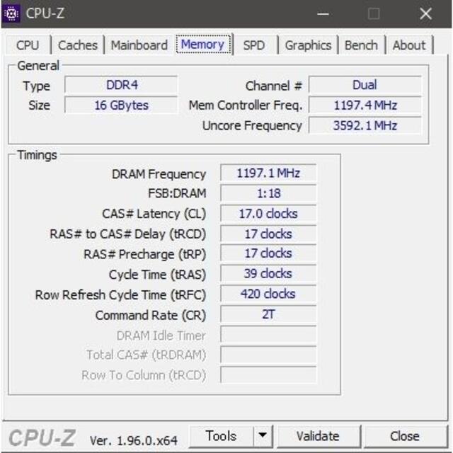 メモリ Kingston 16GB (8Gx2) DDR4-2400 #155 3