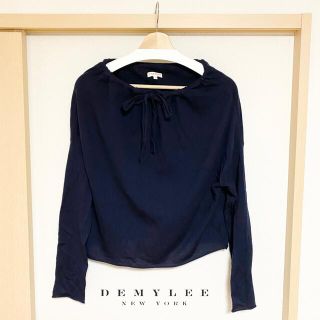 ドゥーズィエムクラス(DEUXIEME CLASSE)の定価31,900円 DEMYLEE デミリー ドローコードネックプルオーバー(ニット/セーター)