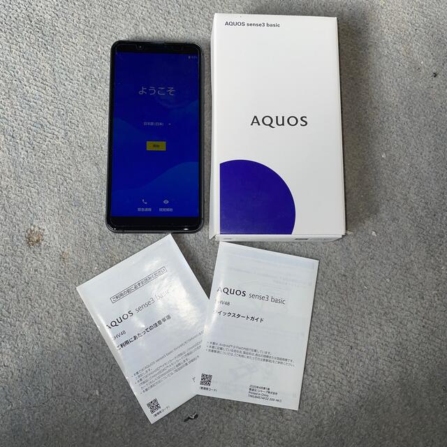 AQUOS sense3 basicスマートフォン/携帯電話