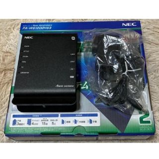 エヌイーシー(NEC)の【中古】PA-WG1200HS3 Wi-Fiルーター(PC周辺機器)