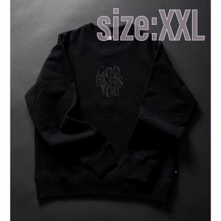 【XXL/黒】GOD BLESS YOU No.3 CREWNECK BLACK(スウェット)