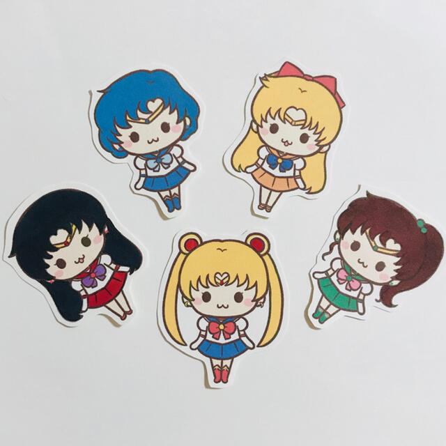 セーラームーン Sailor Moon 紙シール(16枚) エンタメ/ホビーのアニメグッズ(その他)の商品写真