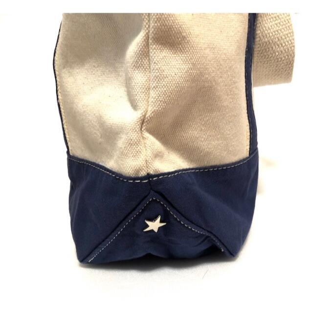 CONVERSE(コンバース)のCONVERSE コンバース キャンバストートバッグ 刺繍 ネイビー 良品 星 レディースのバッグ(トートバッグ)の商品写真