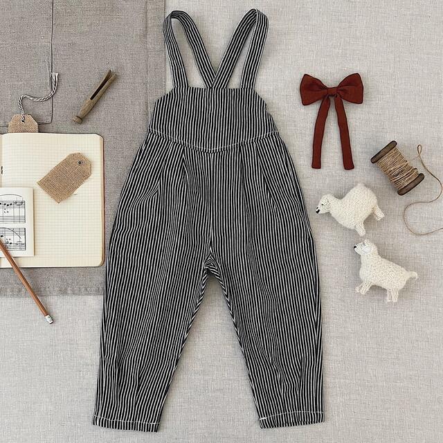 キッズ服女の子用(90cm~)Imogen Overall, Engineer Stripe 6y