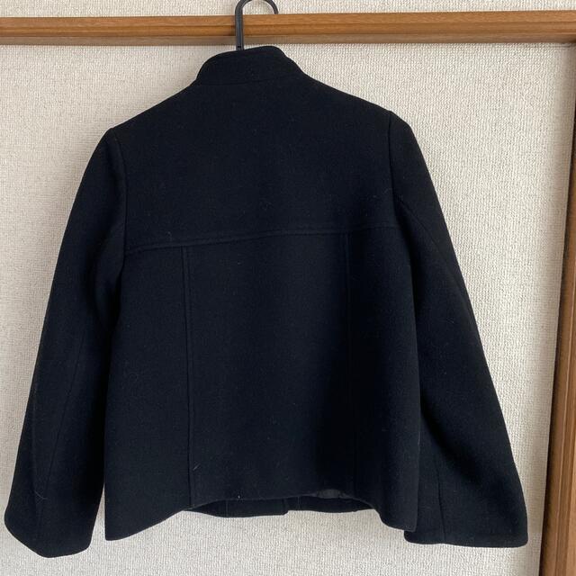 黒ショート丈コート　ウール100% レディースのジャケット/アウター(その他)の商品写真