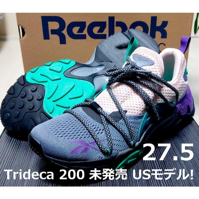 Reebok(リーボック)の27.5 リーボック Trideca 200 グレー×ペールピンク US限定 メンズの靴/シューズ(スニーカー)の商品写真