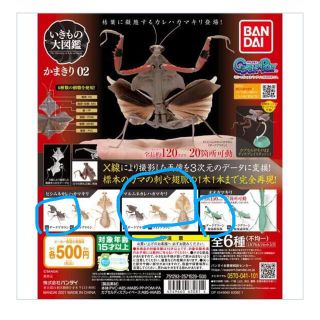 バンダイ(BANDAI)のかまきり02 バンダイ いきもの大図鑑　4種(その他)