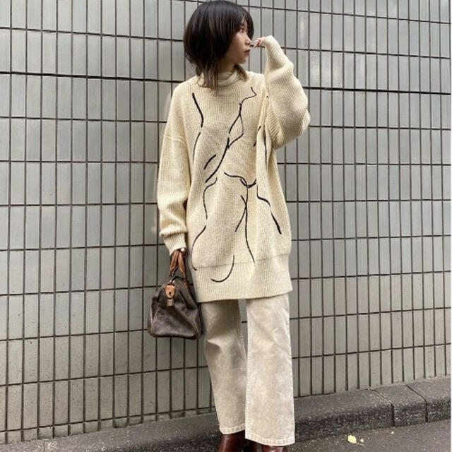 Ameri VINTAGE(アメリヴィンテージ)のAmeri vintage☆NUDE LINE KNIT☆ニット レディースのトップス(ニット/セーター)の商品写真