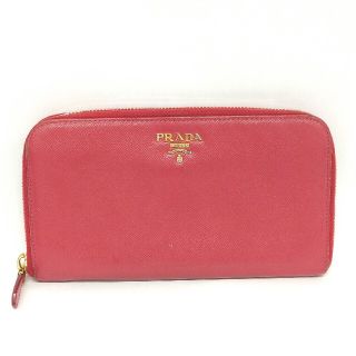 プラダ(PRADA)の☆PRADA  長財布 ラウンドファスナー サフィアーノ ピンク(財布)