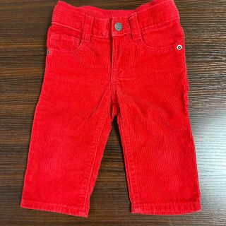 ベビーギャップ(babyGAP)のコーデュロイ赤パンツ　70(パンツ)