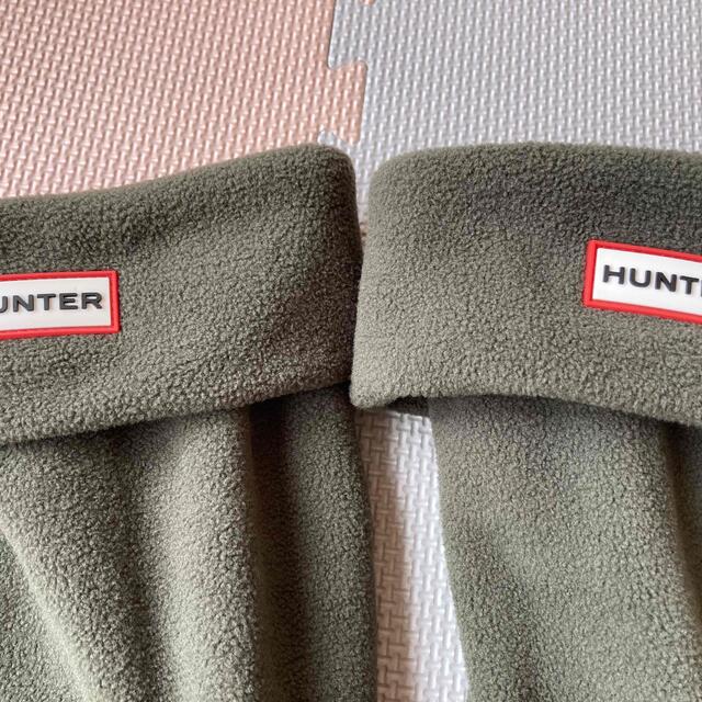 HUNTER(ハンター)のHUNTER ブーツソックス　Mサイズ　カーキ レディースの靴/シューズ(レインブーツ/長靴)の商品写真