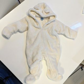 ベビーギャップ(babyGAP)のクマ耳 モコモコ ボディスーツ babygap ベビー アウター(カバーオール)